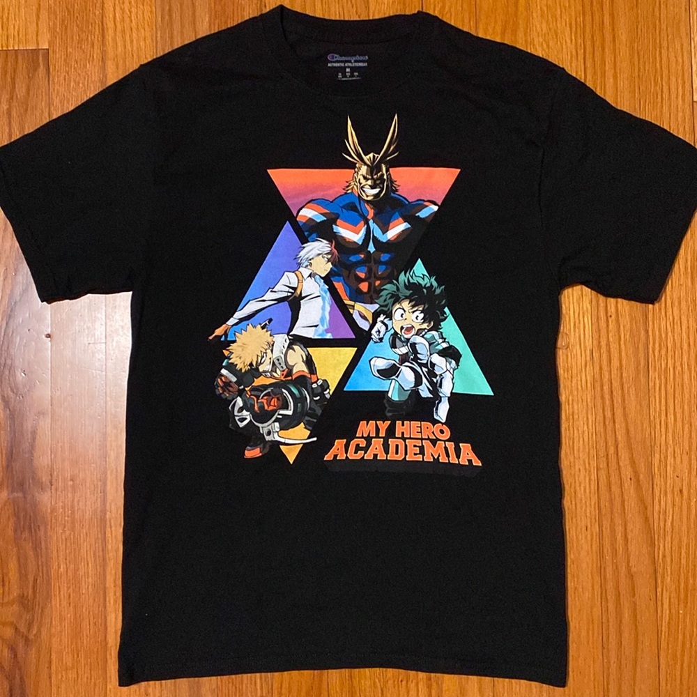 MY HERO ACADEMIA black Champion t shirt